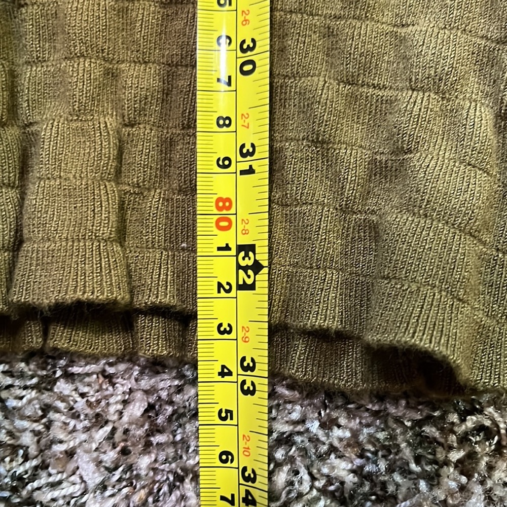 Twelve by twelve Los Angeles unique sleeveless khaki green dress size xs - Picture 8 of 9